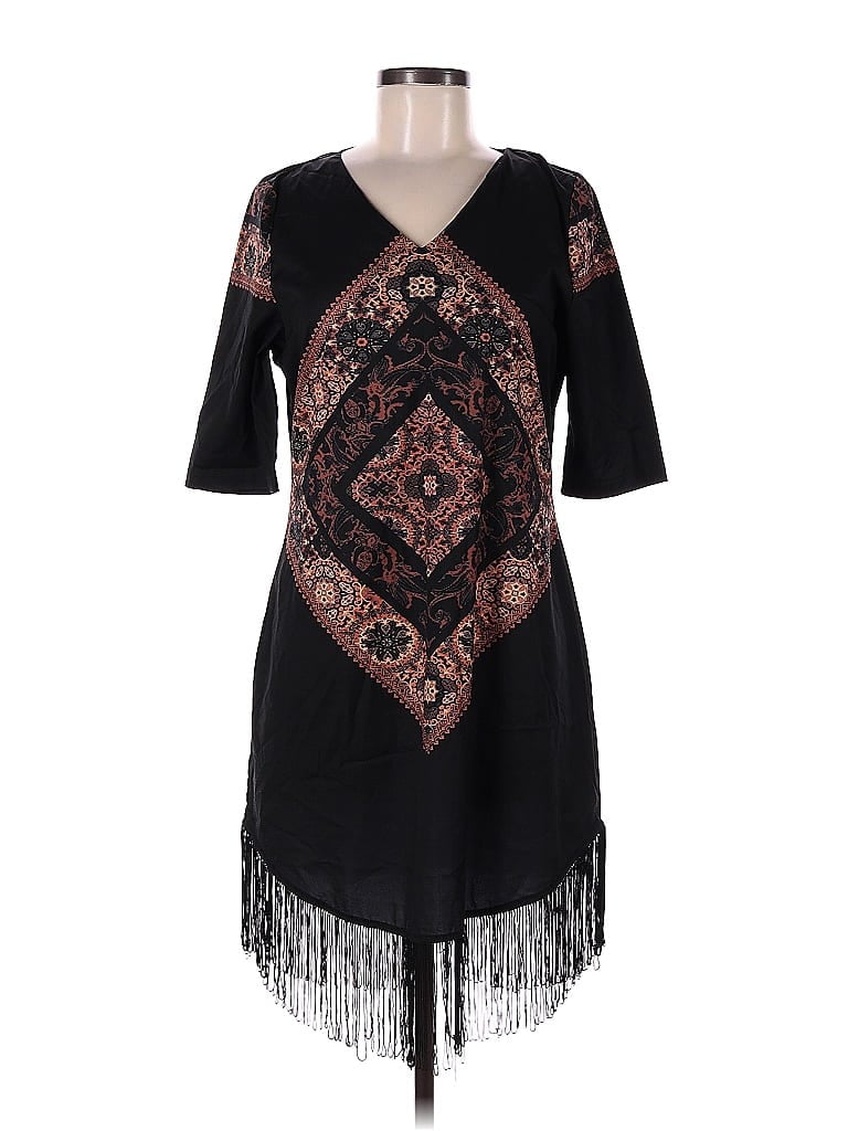 Pre-owned Fashion Union Casual Dress In Black