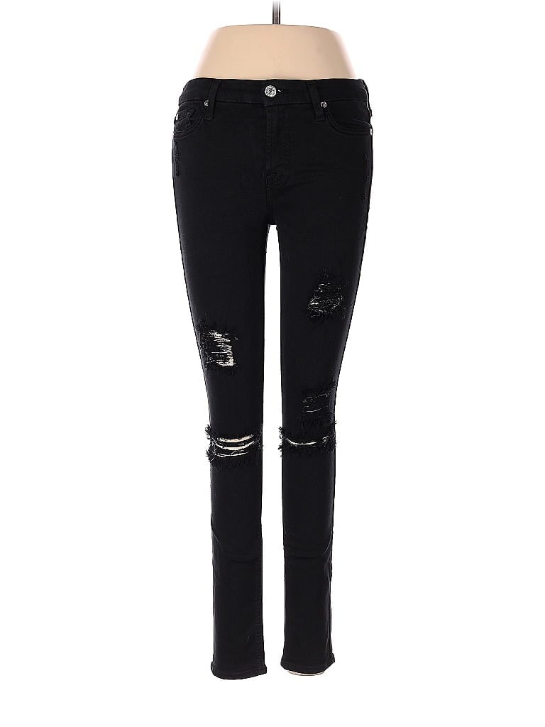 Pre-owned 7 For All Mankind Jeans In Black