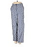 OAK + FORT 100% Cotton Checkered-gingham Blue Casual Pants Size 4 - photo 1
