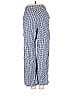 OAK + FORT 100% Cotton Checkered-gingham Blue Casual Pants Size 4 - photo 2