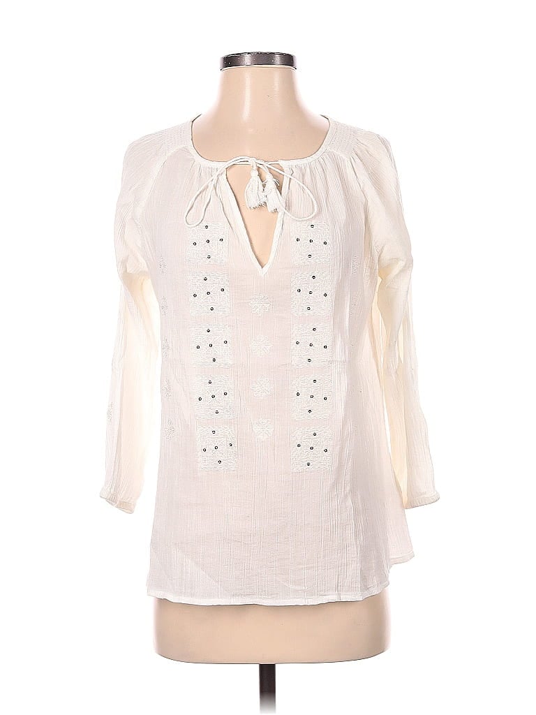 Click to view more detailed imagery on our partner's website Pre-owned Joie 3/4 Sleeve Blouse In White