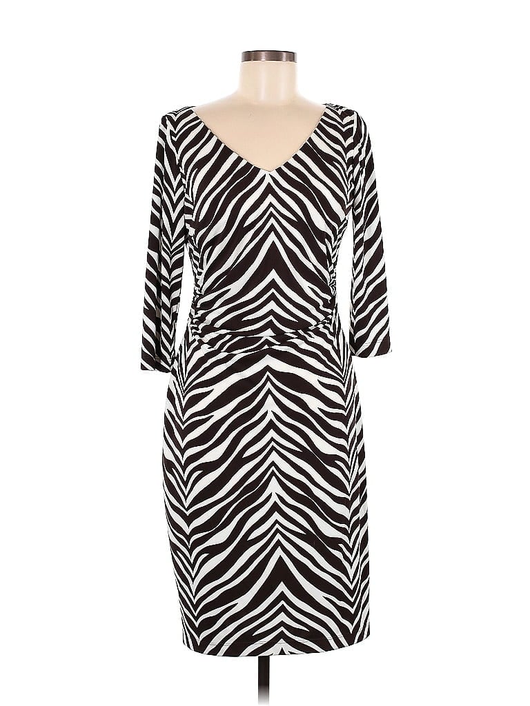 Pre-owned David Meister Casual Dress In White