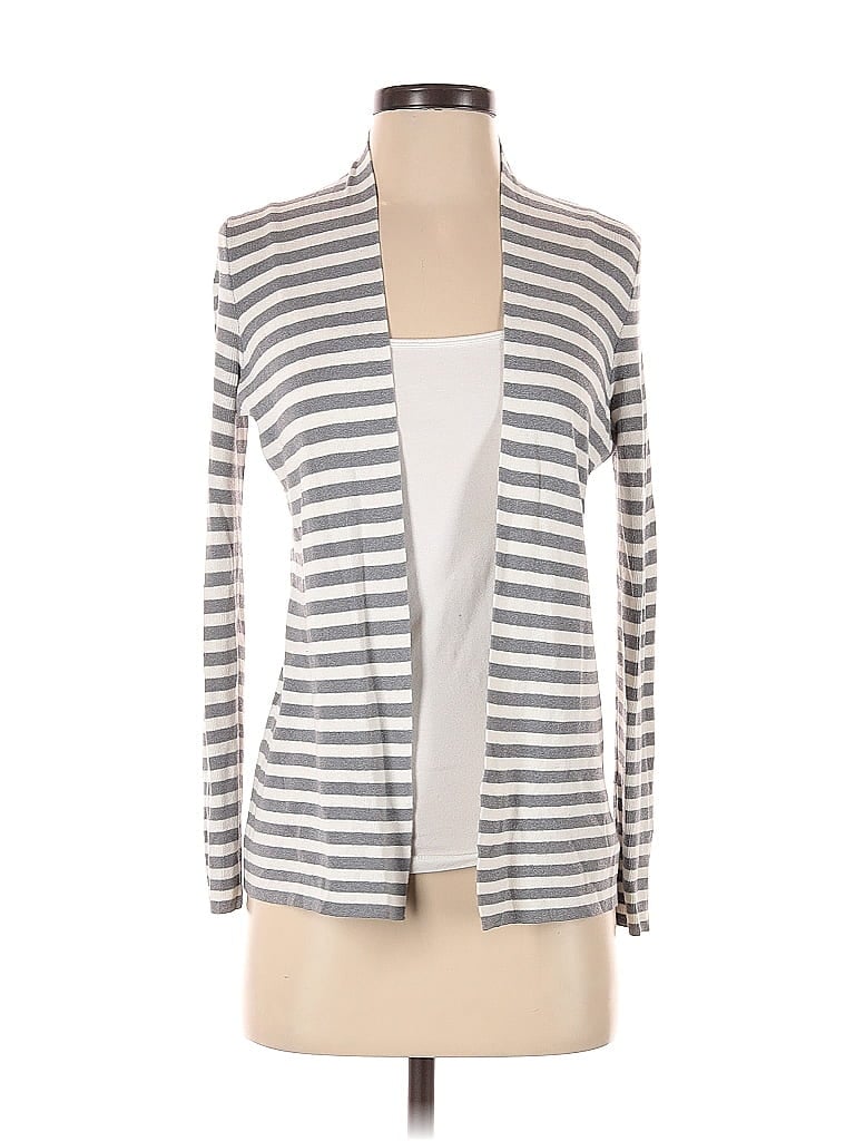 Pre-owned Banana Republic Cardigan Sweater In Silver