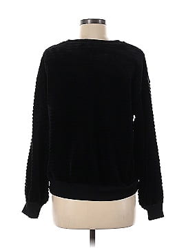 Pull à Capuche Simply Vera Wang - Rose Foncé, Texture Tissée Avec Dentelle Noire - Taille L - Neuf Sans étiquettes