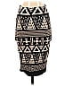 LA Banga USA Graphic Argyle Chevron-herringbone Black Casual Skirt Size S - photo 1