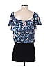 Pencey Blue Short Sleeve Blouse Size S (estimated) - photo 2