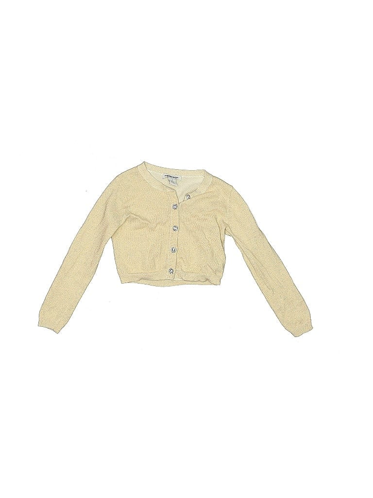 Pre-owned Nordstrom Kids' Cardigan Sweater In Yellow