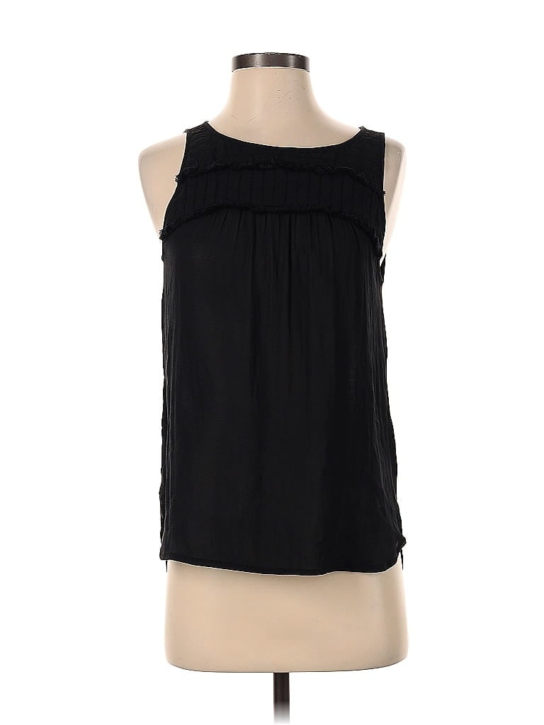 Pre-owned Ann Taylor Loft Sleeveless Blouse In Black