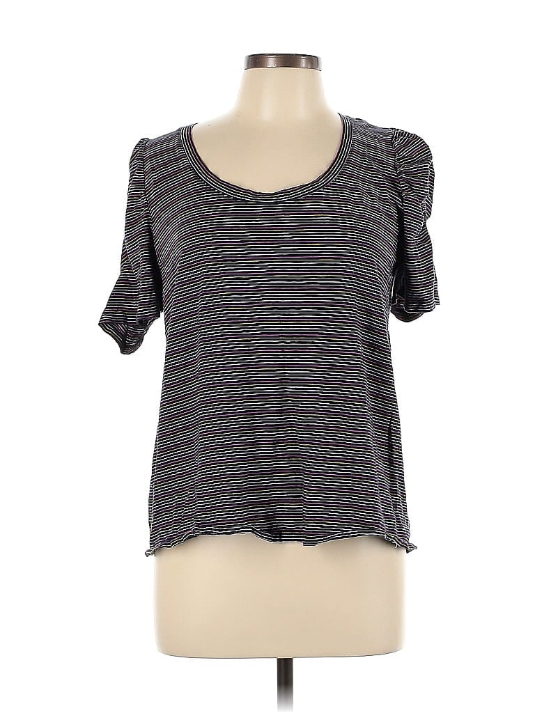 Pre-owned Ann Taylor Loft Short Sleeve T-shirt In Gray
