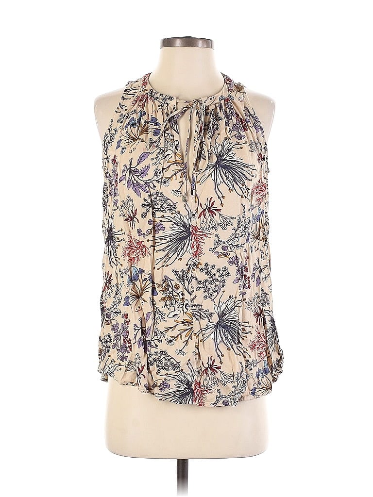 Pre-owned Wayf Sleeveless Blouse In White