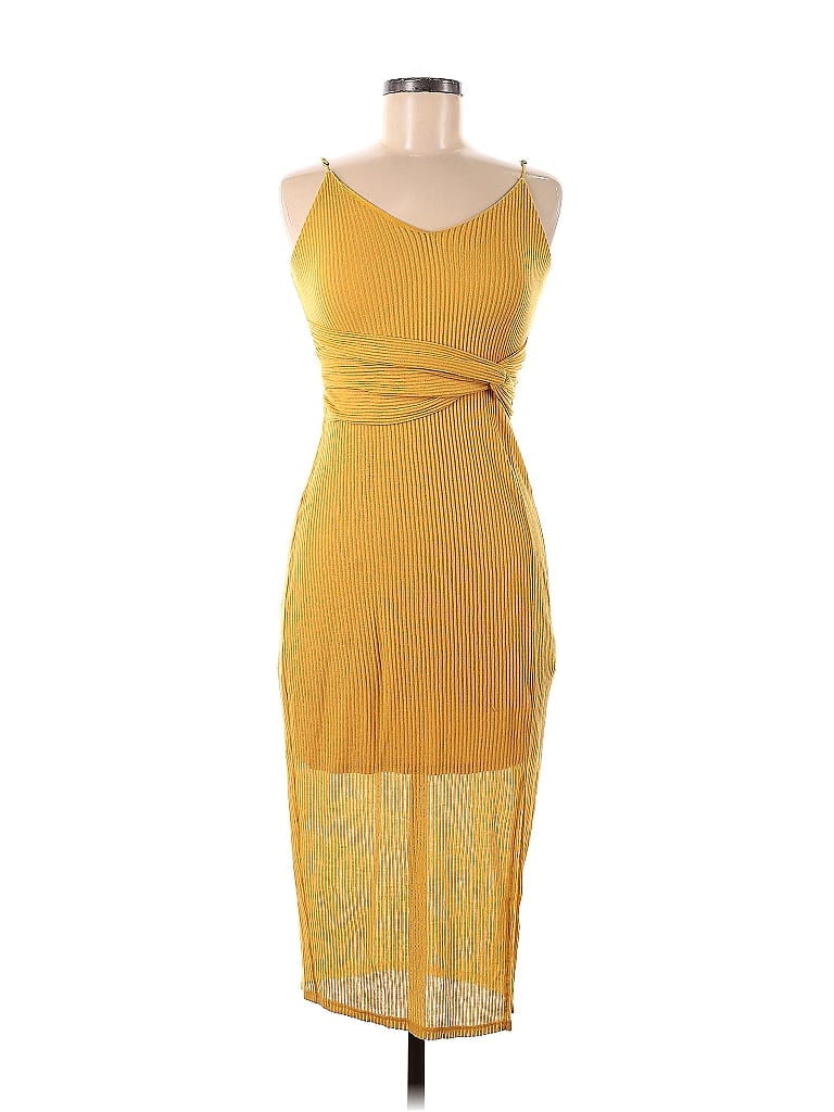 Click to view more detailed imagery on our partner's website Pre-owned Express Casual Dress In Yellow