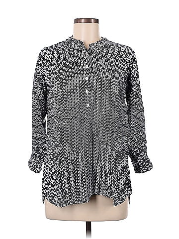 Rock Flower Paper 3/4 Sleeve Button-Down Shirt (view 1)