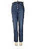 Everlane Tweed Chevron-herringbone Polka Dots Solid Blue Jeans Size 24 waist - photo 1