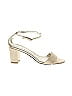 Glint Ivory Gold Heels Size 10 - photo 1