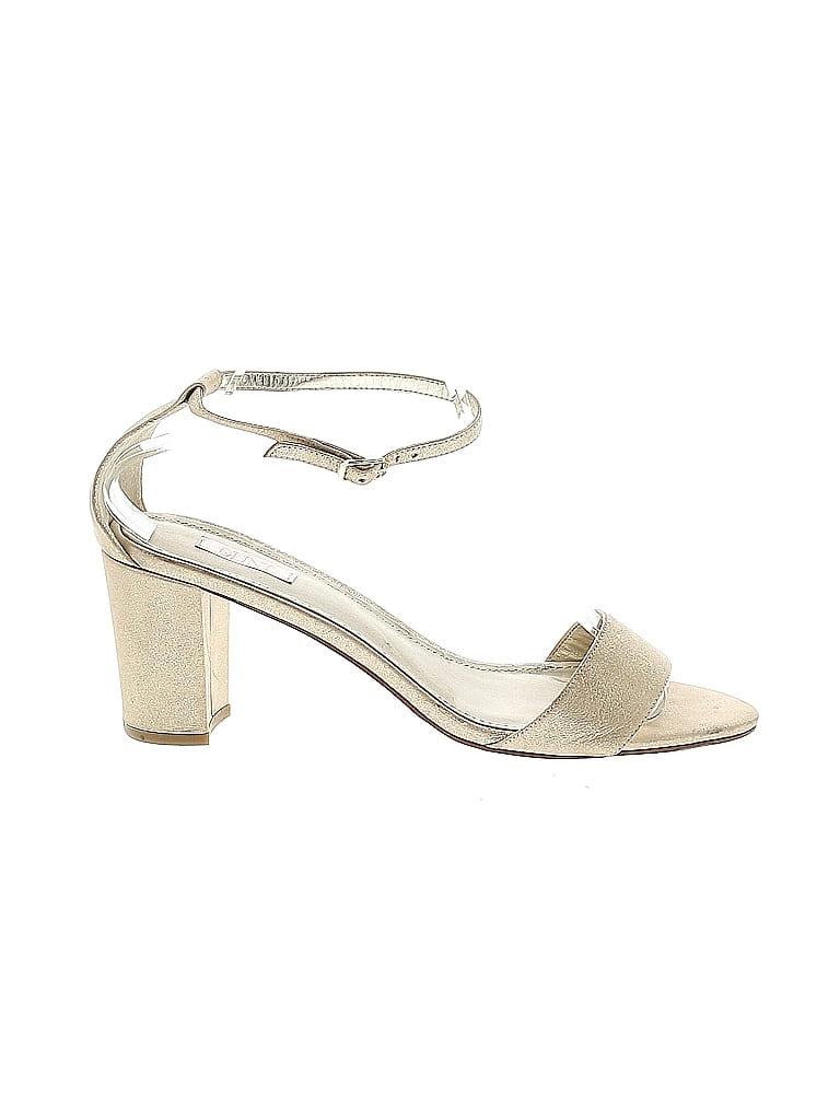Glint Ivory Gold Heels Size 10 - photo 1