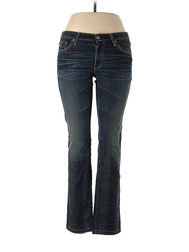 AG Adriano Goldschmied Women's Mari High Rise Jeans - Slim Straight Leg 5 Years Blue Essence - View #8