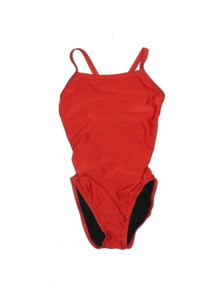 Pre-owned Speedo One Piece Swimsuit In Red