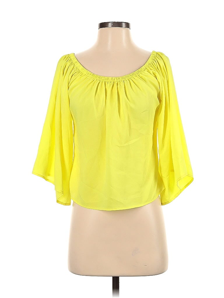 Pre-owned Naven 3/4 Sleeve Blouse In Yellow