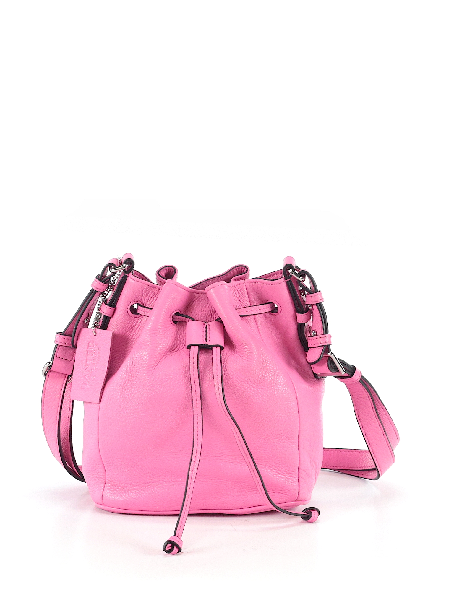 DANIER Solid Light Pink Leather Shoulder Bag One Size - 53% off | thredUP