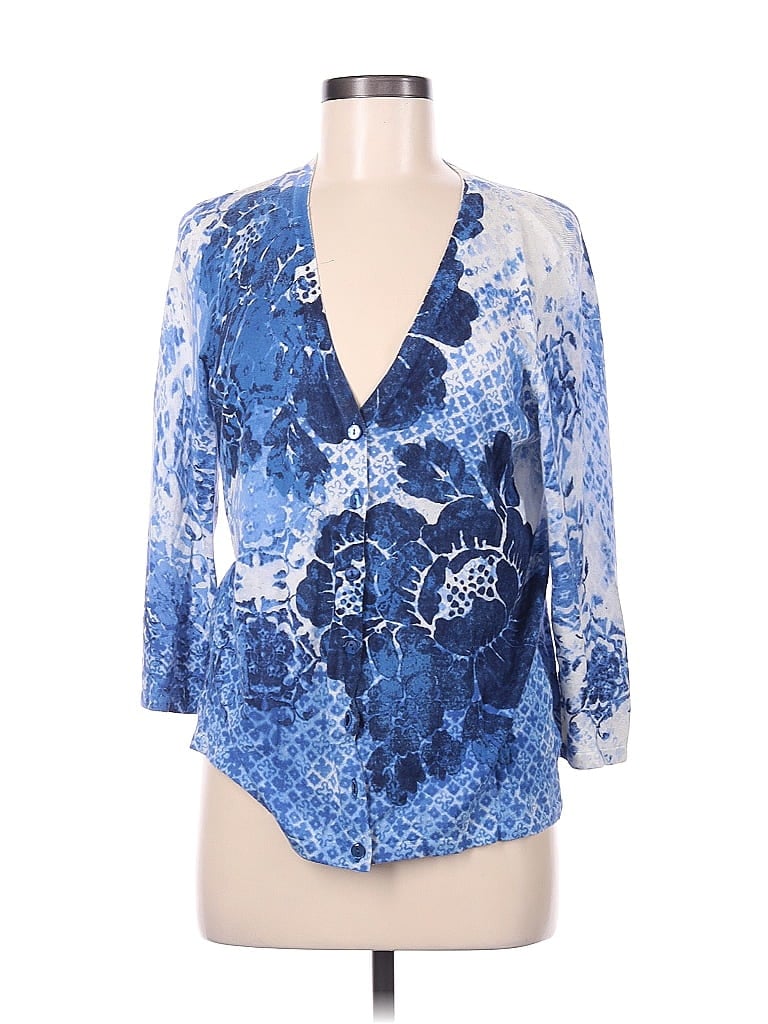 Click to view more detailed imagery on our partner's website Pre-owned Chico's Cardigan Sweater In Blue