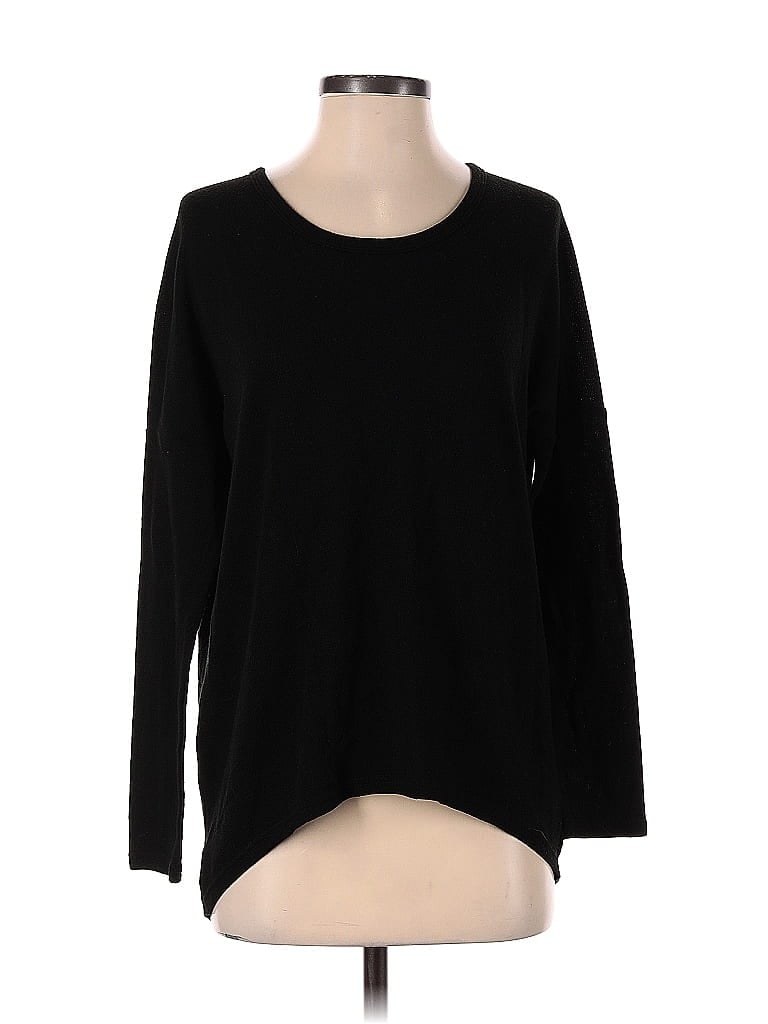 Pre-owned Lulus Long Sleeve Top Black Boatneck Tops