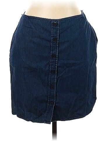 Reed Denim Skirt (view 1)
