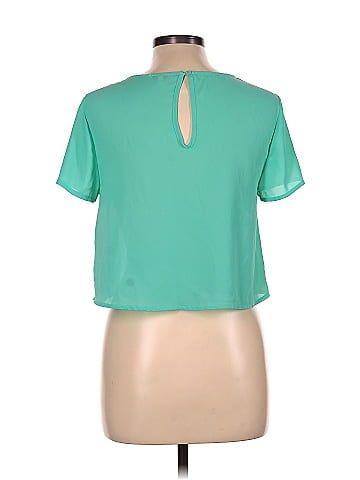 A. Peach Short Sleeve Blouse (view 2)