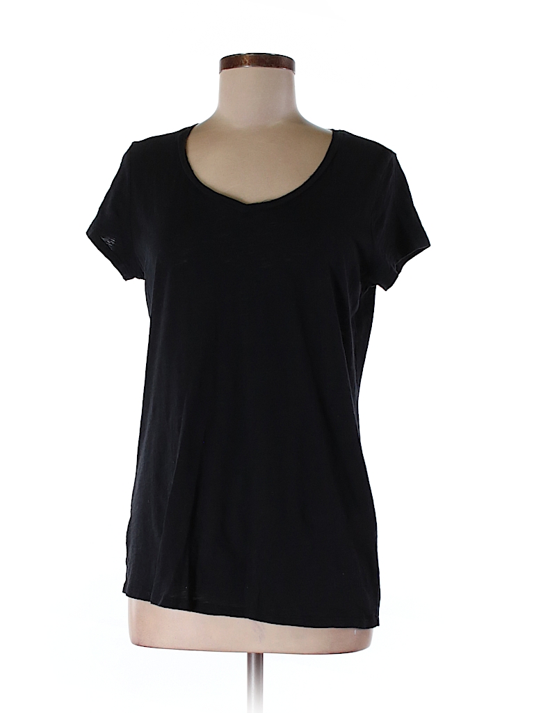 Jcpenney 100% Cotton Solid Black Short Sleeve T-Shirt Size M - 58% off ...