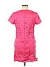 CeCe 100% Polyester Chevron-herringbone Pink Casual Dress Size 6 - photo 2