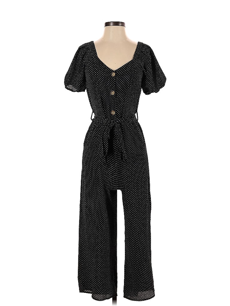 Pre-owned Monteau Jumpsuit In Black