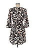 Lush 100% Polyester Paisley Floral Black Casual Dress Size XS - photo 2