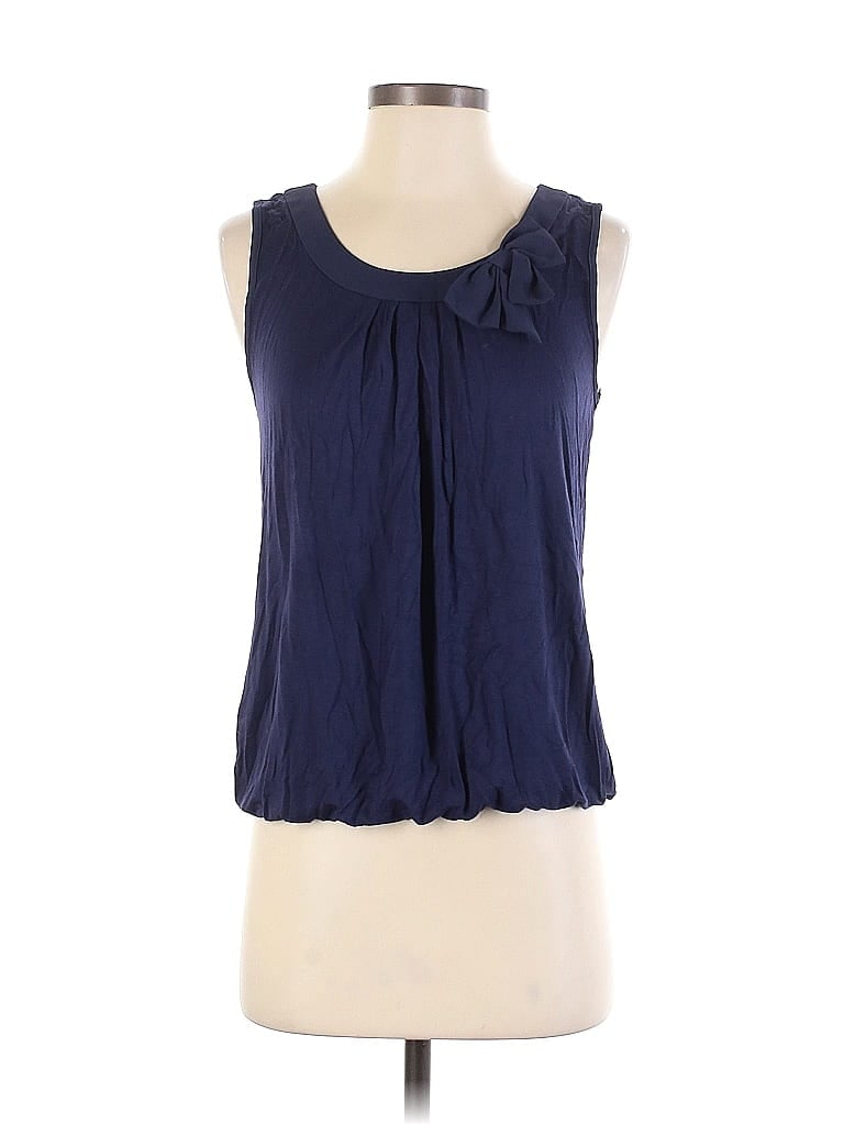 Pre-owned Ann Taylor Loft Outlet Sleeveless Blouse In Blue