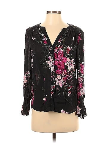 Joie Long Sleeve Silk Top (view 1)