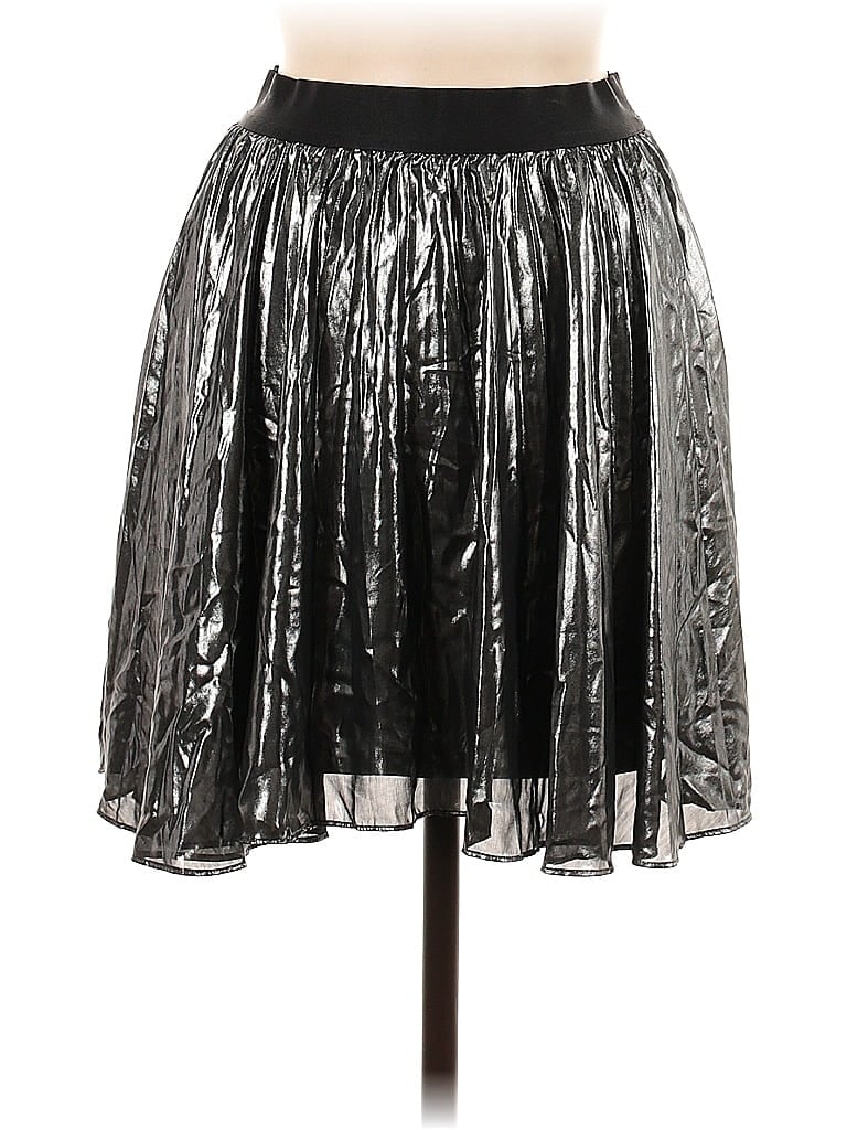 Pre-owned Express Formal Skirt In Silver
