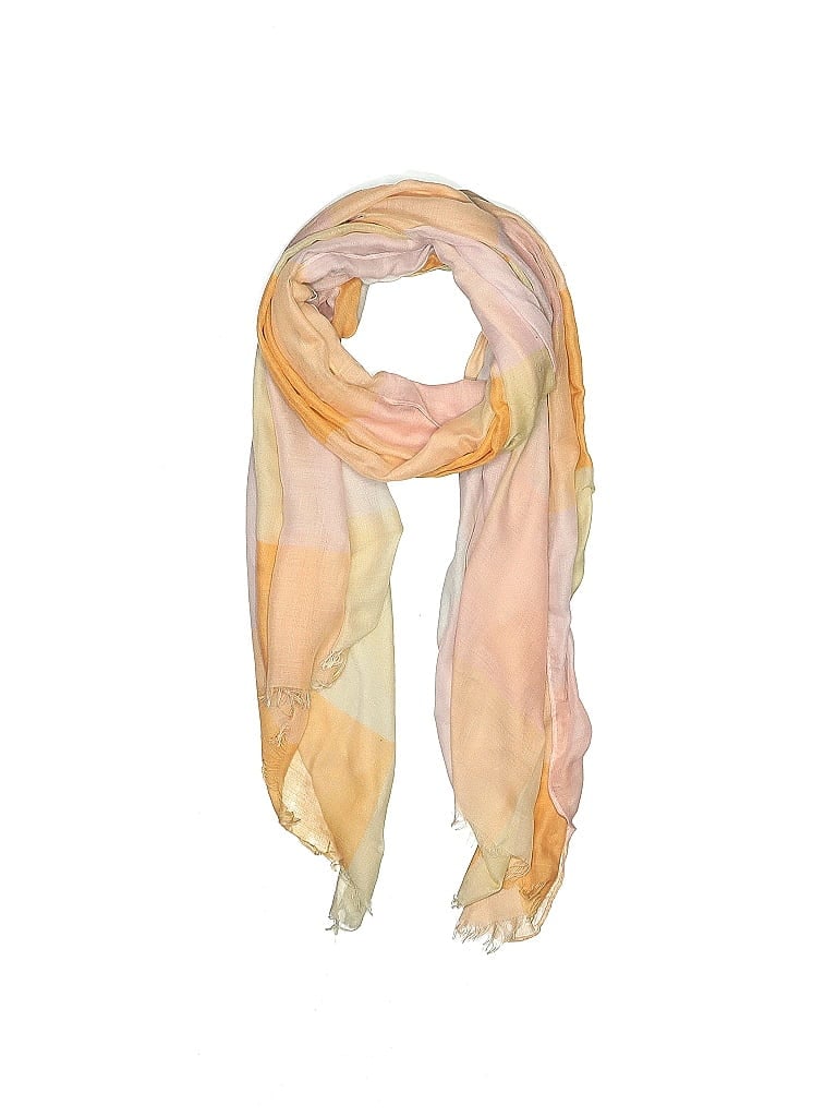 Old Navy 100% Polyester Yellow Pink Scarf One size - photo 1