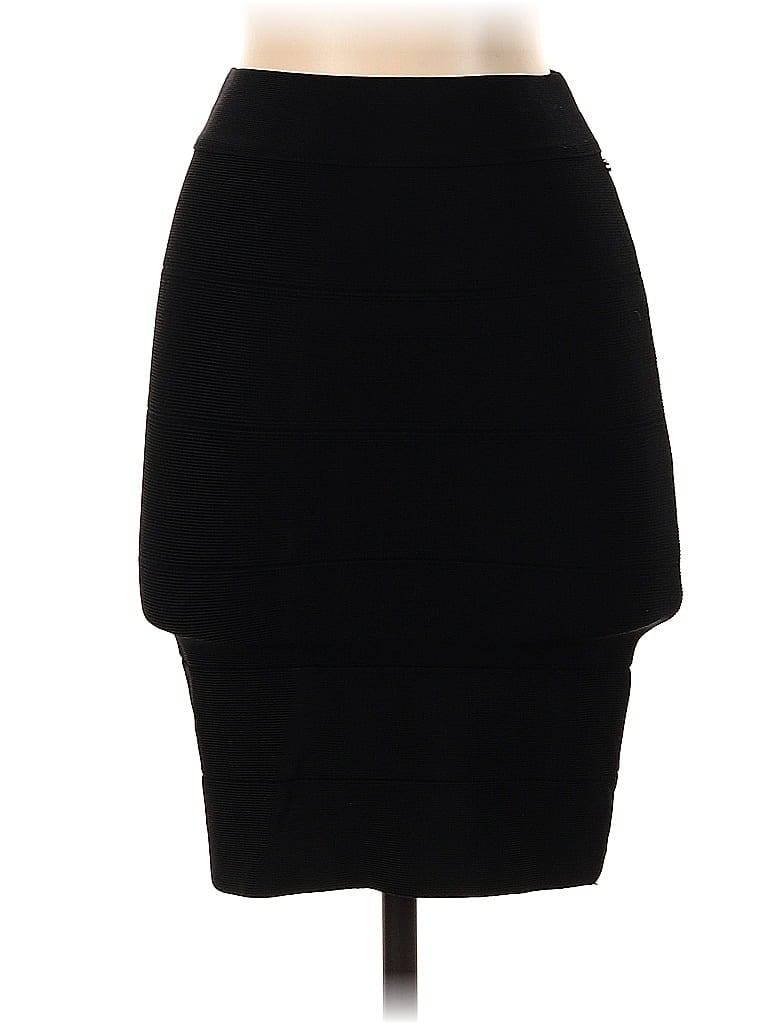 Pre-owned Bebe Formal Skirt In Black