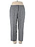 Lafayette 148 New York Chevron-herringbone Gray Silk Pants Size 14 - photo 1