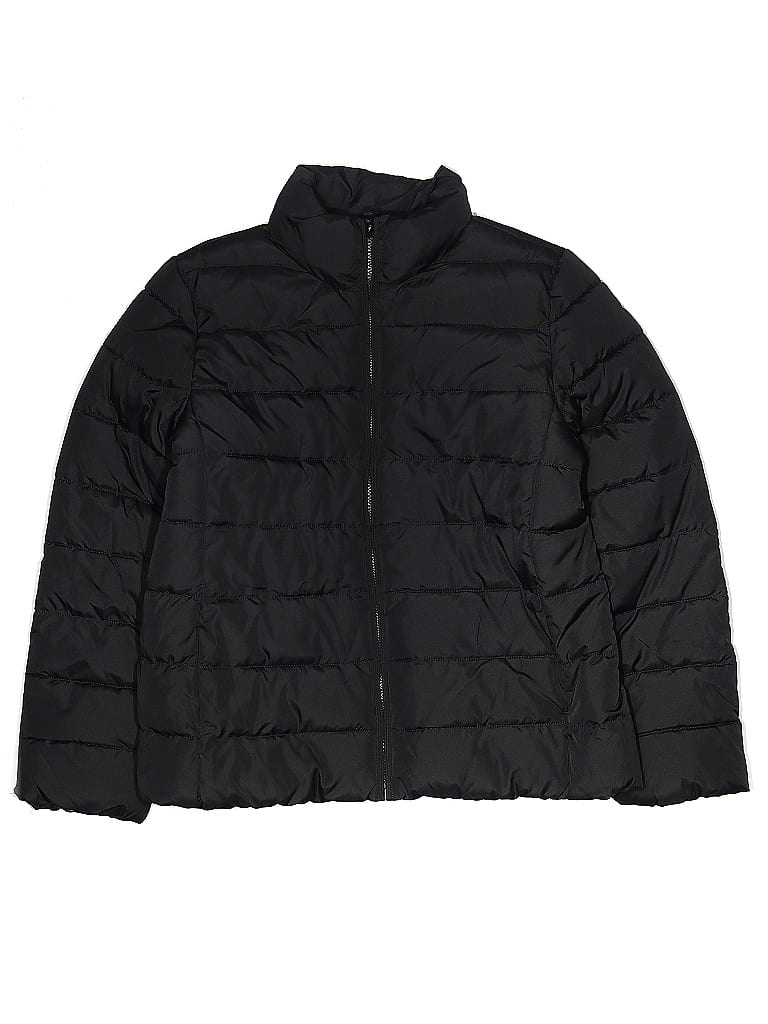The Children's Place Solid Black Snow Jacket Size 18 - photo 1