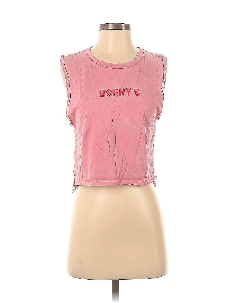 Pre-owned Barry's Sleeveless T-shirt In Pink