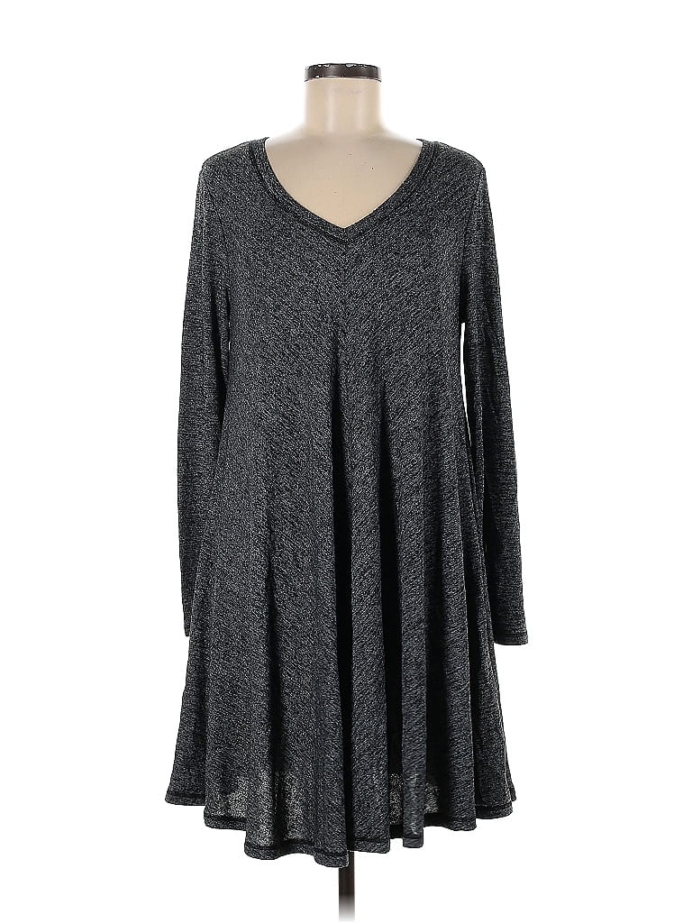 Evelyn Blu Gray Casual Dress Size M - photo 1
