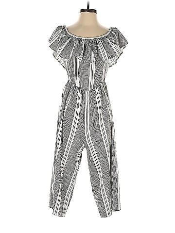 Missguided Gray White Jumpsuit Size 4