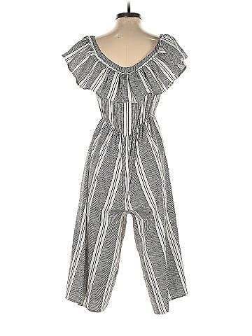 Missguided Gray White Jumpsuit Size 4