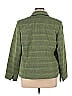 Jones Studio 100% Polyester Tweed Green Blazer Size 14 - photo 2