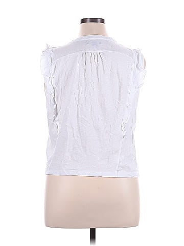 Saks Fifth Avenue Sleeveless Button-Down Shirt (view 2)