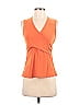 Kasper Orange Sleeveless Blouse Size S - photo 1