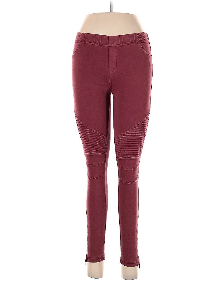Pre-owned Beulah Style Active Pants In Burgundy