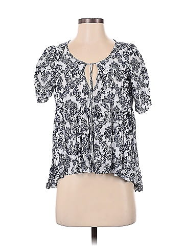 En Creme Short Sleeve Blouse (view 1)