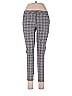Bebop Houndstooth Argyle Plaid Tweed Checkered-gingham Gray Casual Pants Size 7 - photo 1