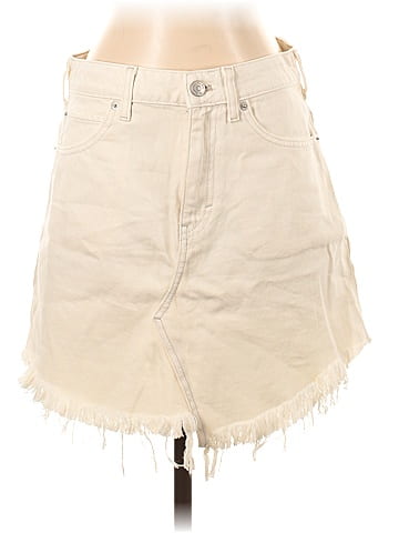 We the Free Denim Skirt (view 1)