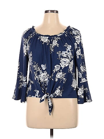 I.N. San Francisco 3/4 Sleeve Blouse (view 1)
